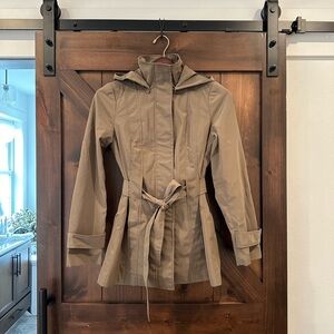 Calvin Klein Tan Midi Trench Coat